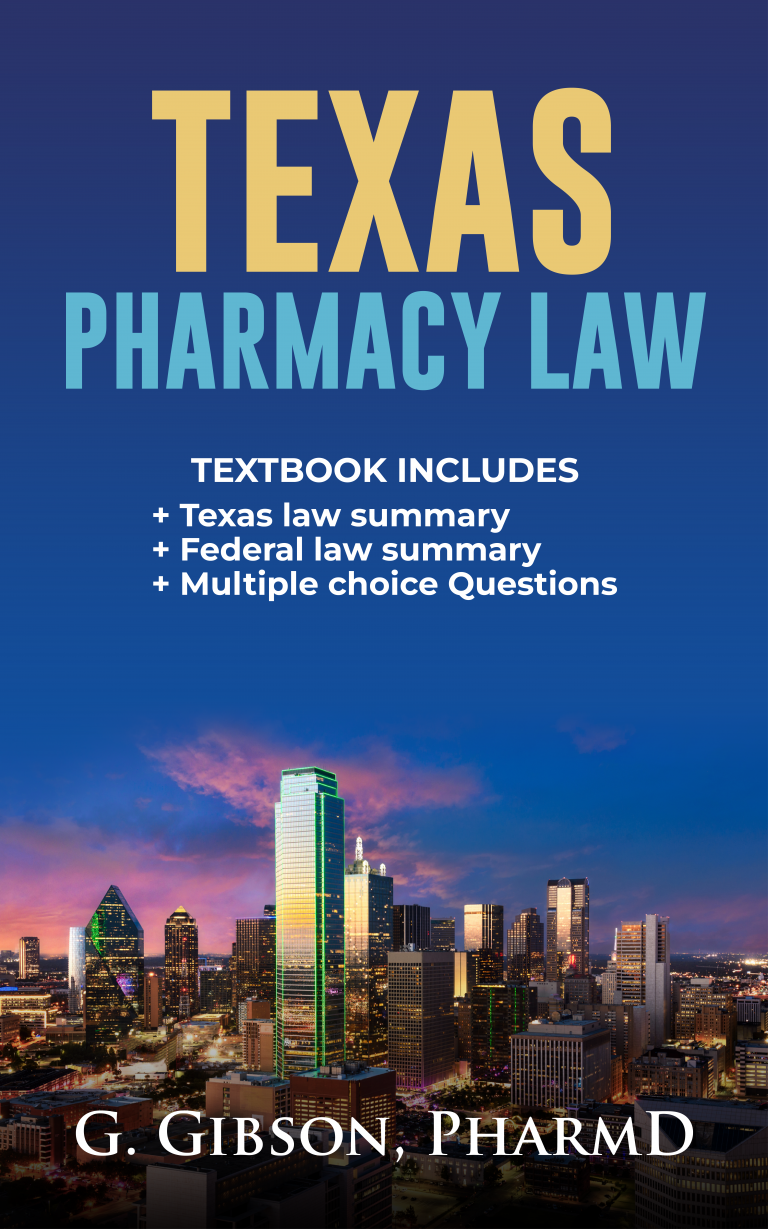 Texas Pharmacy Law Study Guide RX Pharmacy Exam